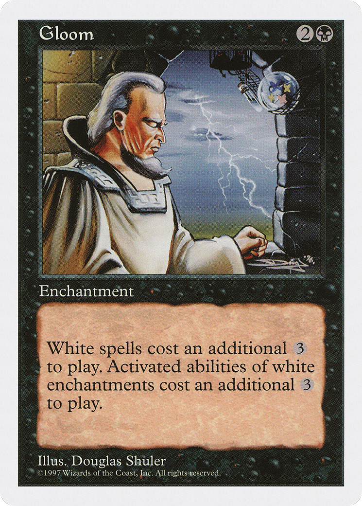Gloom (5ED-165) - Fifth Edition - Premium MTG Single from Wizards of the Coast - Just $0.08! Shop now at Game Crave Tournament Store