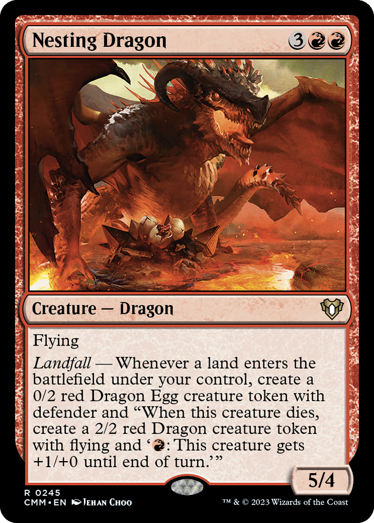 Nesting Dragon (CMM-245) - Commander Masters - Premium MTG Single from Wizards of the Coast - Just $0.09! Shop now at Game Crave Tournament Store