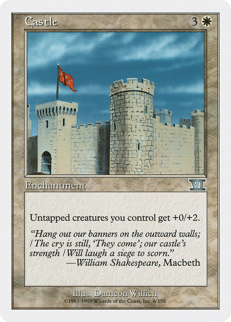 Castle (6ED-006) - Classic Sixth Edition - Premium MTG Single from Wizards of the Coast - Just $0.08! Shop now at Game Crave Tournament Store