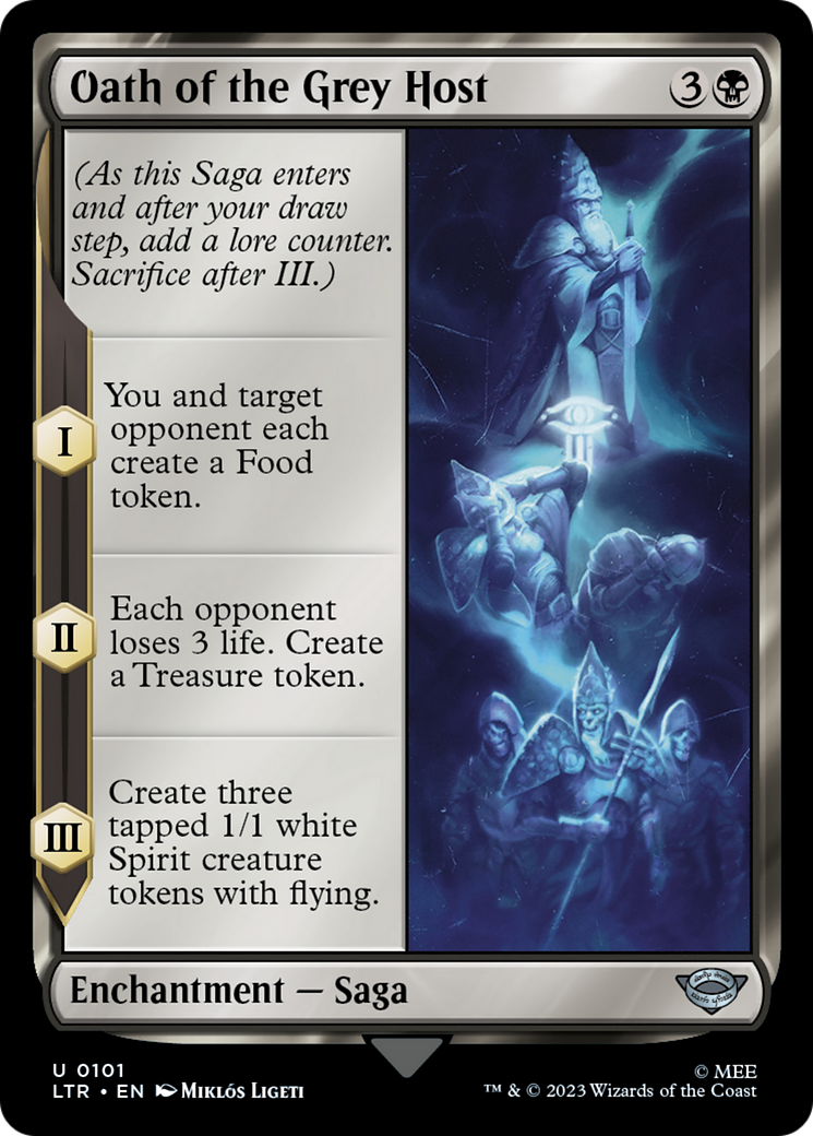 Oath of the Grey Host (LTR-101) - The Lord of the Rings: Tales of Middle-earth - Premium MTG Single from Wizards of the Coast - Just $0.08! Shop now at Game Crave Tournament Store