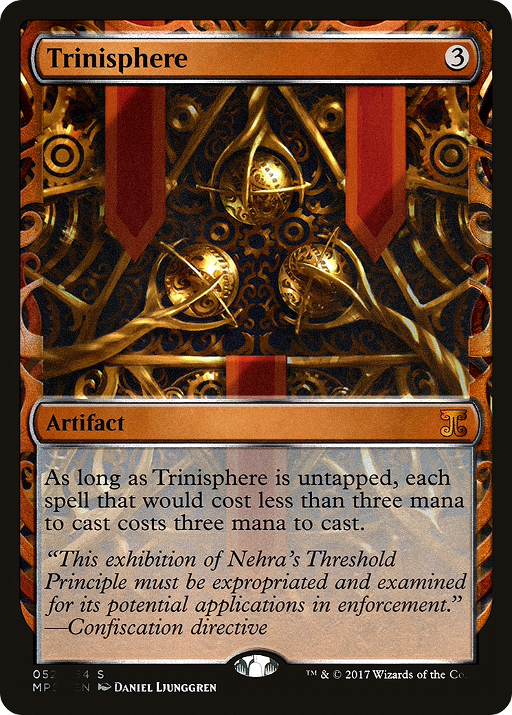 Trinisphere (MPS-052) - Kaladesh Inventions Foil - Premium MTG Single from Wizards of the Coast - Just $36.82! Shop now at Game Crave Tournament Store