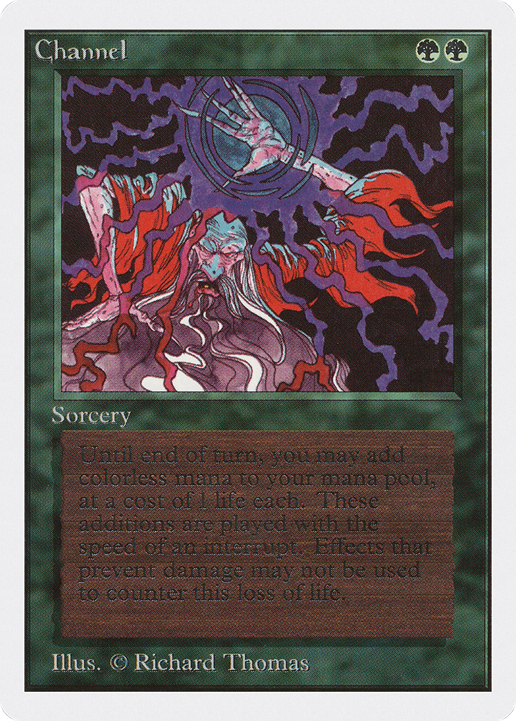 Channel (2ED-189) - Unlimited Edition - Premium MTG Single from Wizards of the Coast - Just $1.42! Shop now at Game Crave Tournament Store