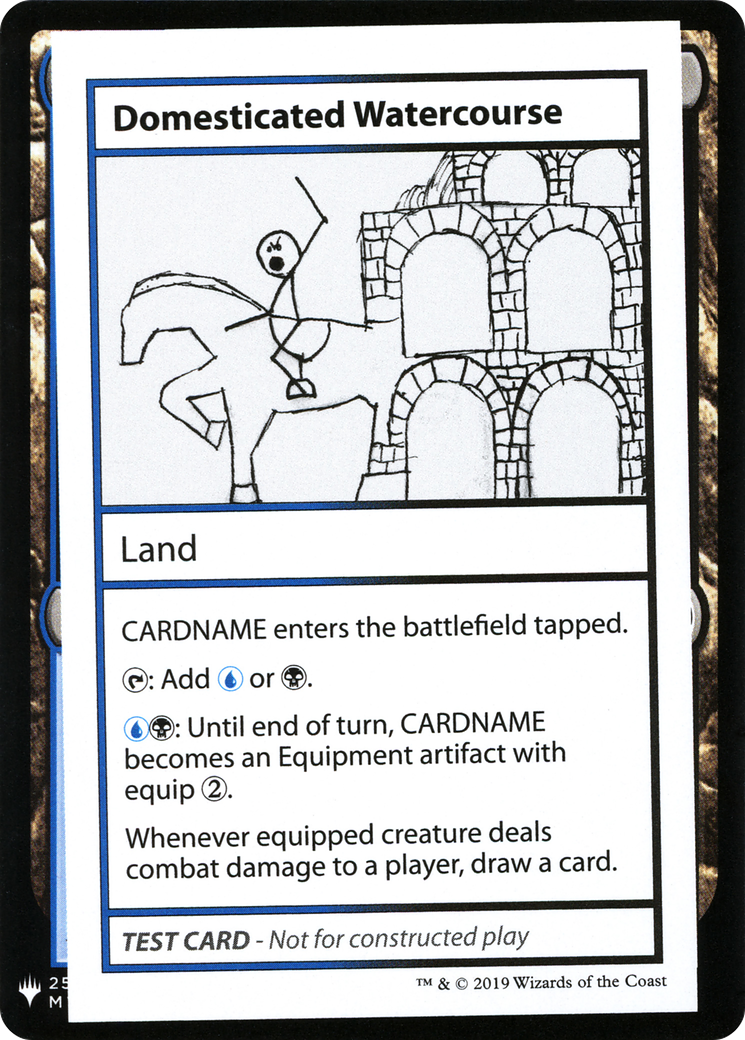 Domesticated Watercourse (CMB1-114) - Mystery Booster Playtest Cards 2019 - Premium MTG Single from Wizards of the Coast - Just $0.22! Shop now at Game Crave Tournament Store