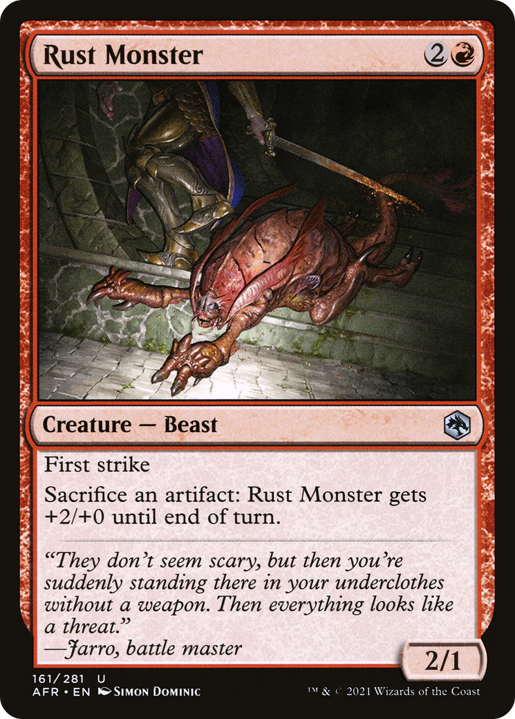 Rust Monster (AFR-161) - Adventures in the Forgotten Realms - Premium MTG Single from Wizards of the Coast - Just $0.08! Shop now at Game Crave Tournament Store