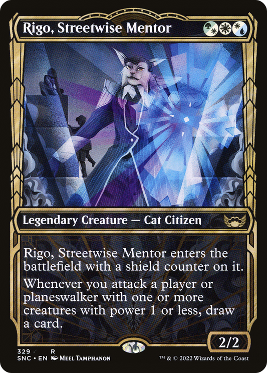 Rigo, Streetwise Mentor (SNC-329) - Streets of New Capenna: (Showcase) - Premium MTG Single from Wizards of the Coast - Just $0.08! Shop now at Game Crave Tournament Store