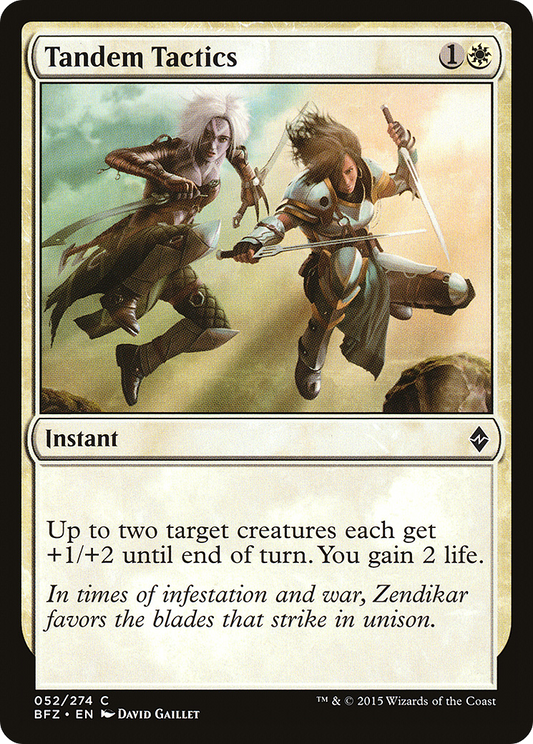 Tandem Tactics (BFZ-052) - Battle for Zendikar - Premium MTG Single from Wizards of the Coast - Just $0.25! Shop now at Game Crave Tournament Store