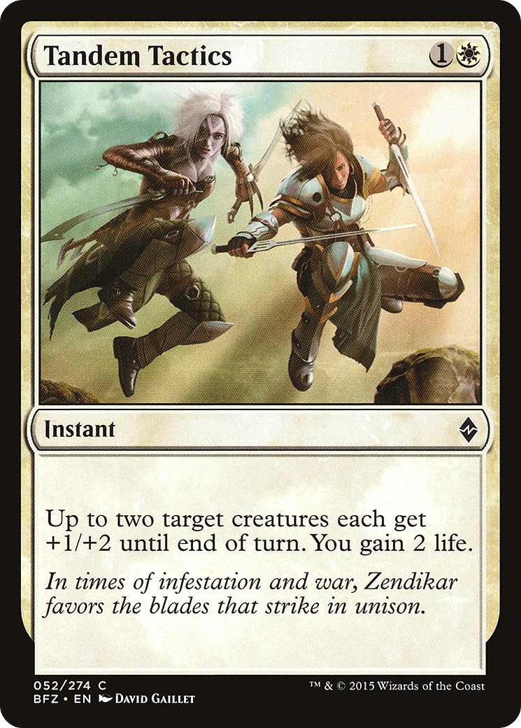 Tandem Tactics (BFZ-052) - Battle for Zendikar Foil - Premium MTG Single from Wizards of the Coast - Just $0.25! Shop now at Game Crave Tournament Store