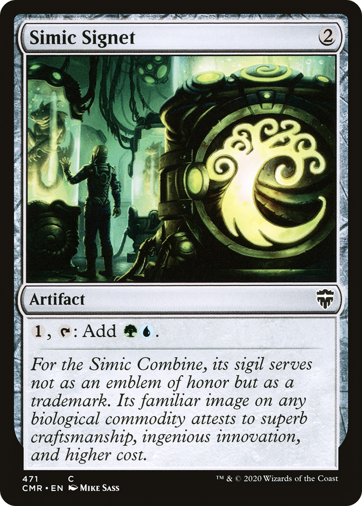 Simic Signet (CMR-471) - Commander Legends - Premium MTG Single from Wizards of the Coast - Just $0.26! Shop now at Game Crave Tournament Store