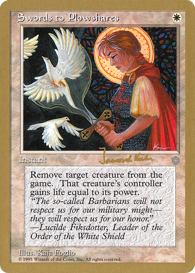 Swords to Plowshares (WC97-JK54) - World Championship Decks 1997 - Premium MTG Single from Wizards of the Coast - Just $3.35! Shop now at Game Crave Tournament Store