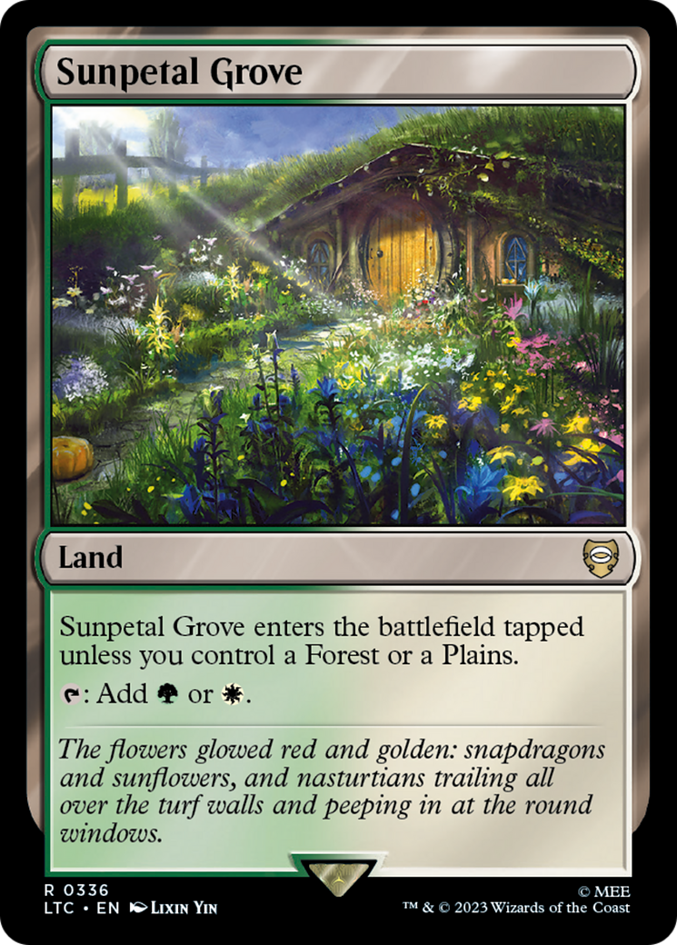 Sunpetal Grove (LTC-336) - Tales of Middle-earth Commander - Premium MTG Single from Wizards of the Coast - Just $0.29! Shop now at Game Crave Tournament Store