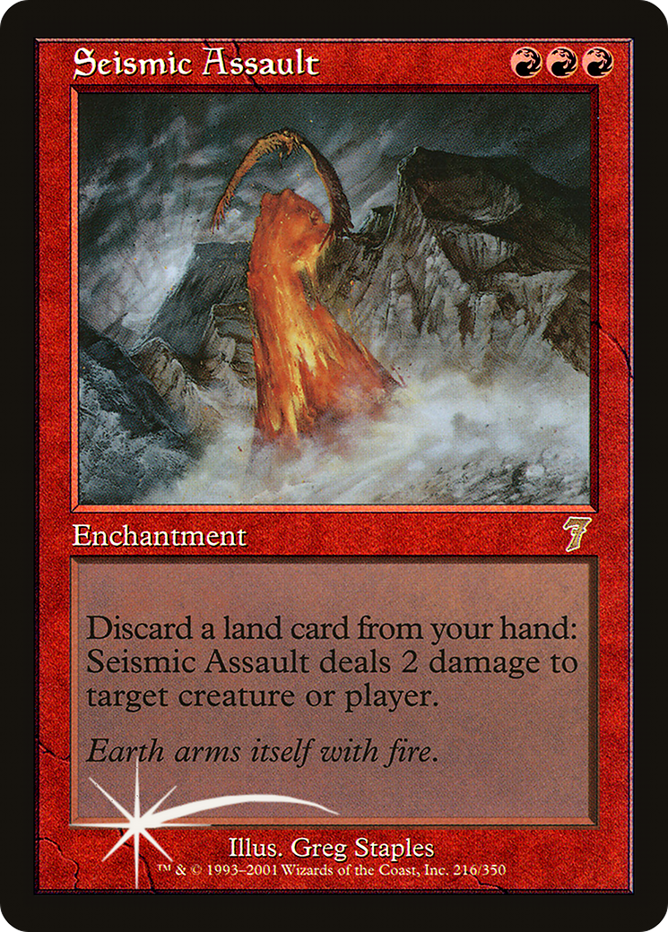 Seismic Assault (7ED-216★) - Seventh Edition Foil - Premium MTG Single from Wizards of the Coast - Just $20.78! Shop now at Game Crave Tournament Store