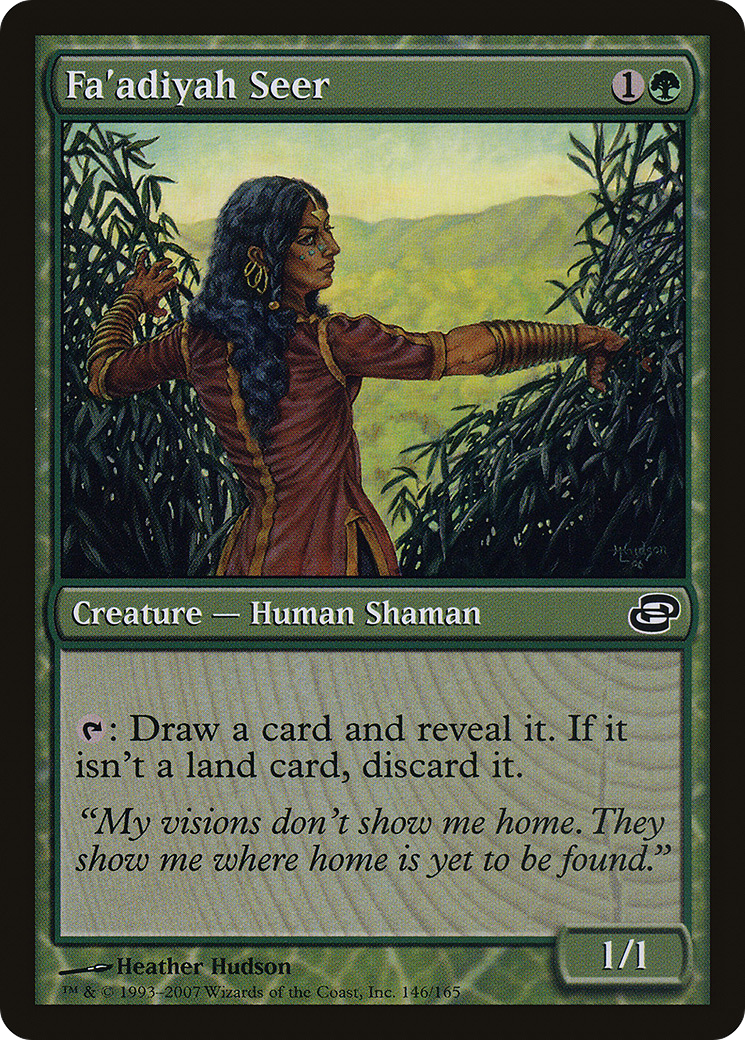 Fa'adiyah Seer (PLC-146) - Planar Chaos: (colorshifted) Foil - Premium MTG Single from Wizards of the Coast - Just $0.98! Shop now at Game Crave Tournament Store