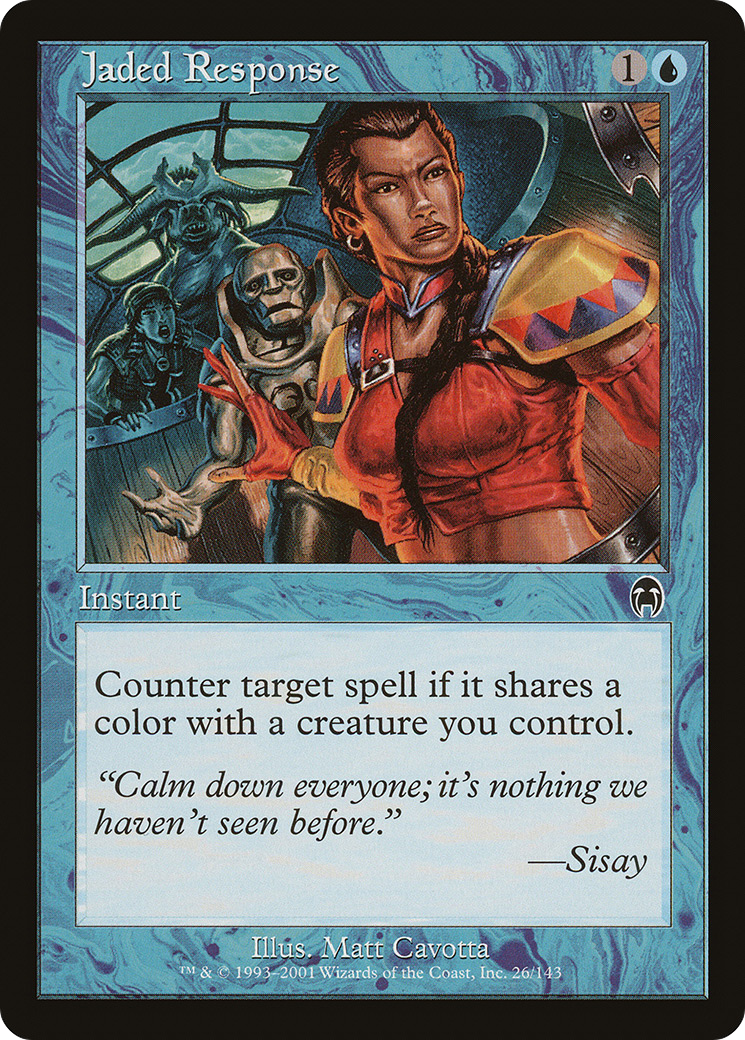Jaded Response (APC-026) - Apocalypse - Premium MTG Single from Wizards of the Coast - Just $0.08! Shop now at Game Crave Tournament Store