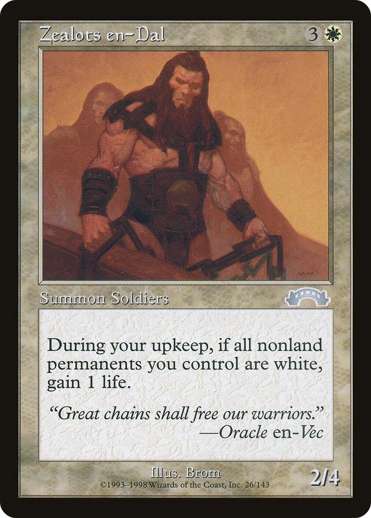 Zealots en-Dal (EXO-026) - Exodus - Premium MTG Single from Wizards of the Coast - Just $0.08! Shop now at Game Crave Tournament Store