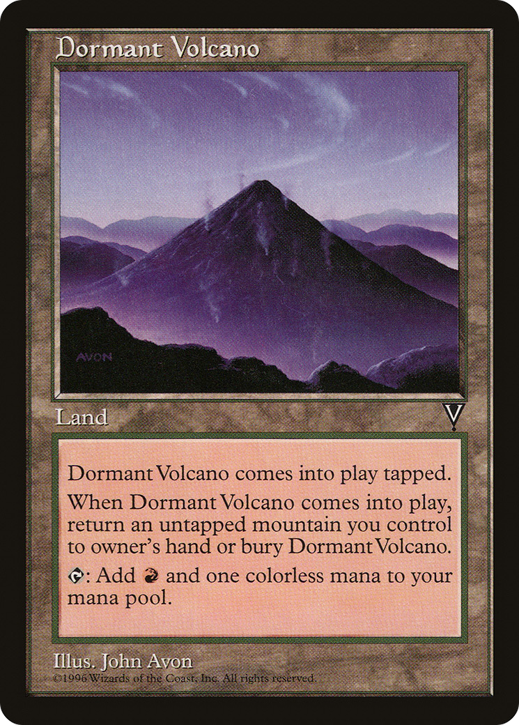 Dormant Volcano (VIS-161) - Visions - Premium MTG Single from Wizards of the Coast - Just $0.13! Shop now at Game Crave Tournament Store