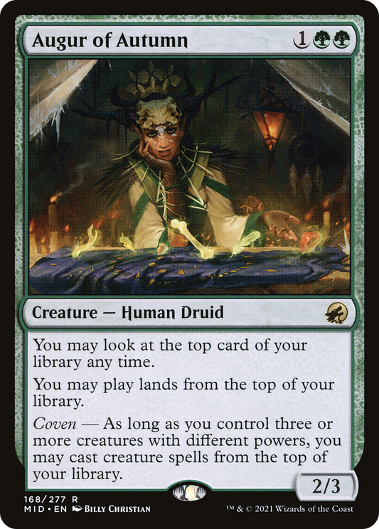 Augur of Autumn (MID-168) - Innistrad: Midnight Hunt - Premium MTG Single from Wizards of the Coast - Just $0.44! Shop now at Game Crave Tournament Store