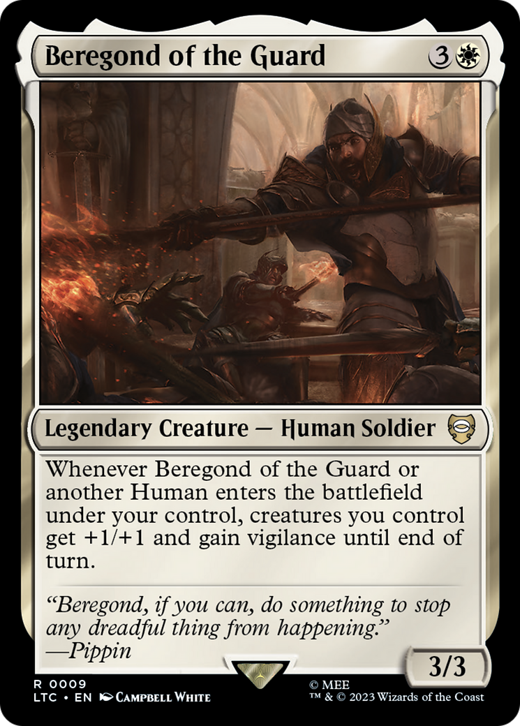 Beregond of the Guard (LTC-009) - Tales of Middle-earth Commander - Premium MTG Single from Wizards of the Coast - Just $0.08! Shop now at Game Crave Tournament Store