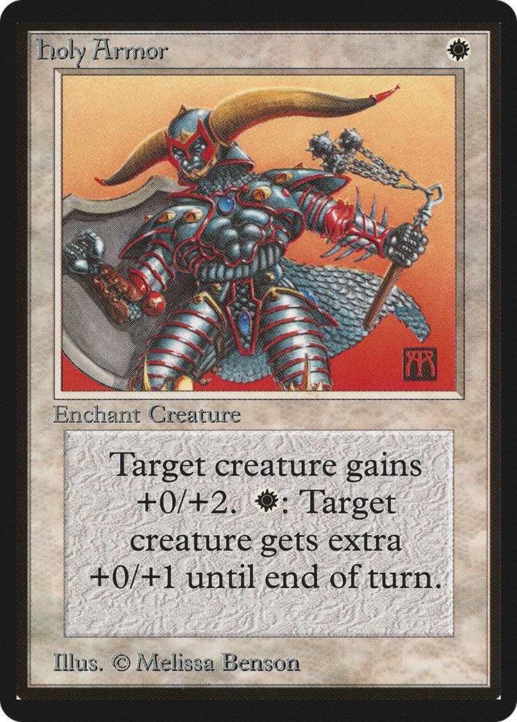 Holy Armor (LEB-024) - Limited Edition Beta - Premium MTG Single from Wizards of the Coast - Just $1.11! Shop now at Game Crave Tournament Store