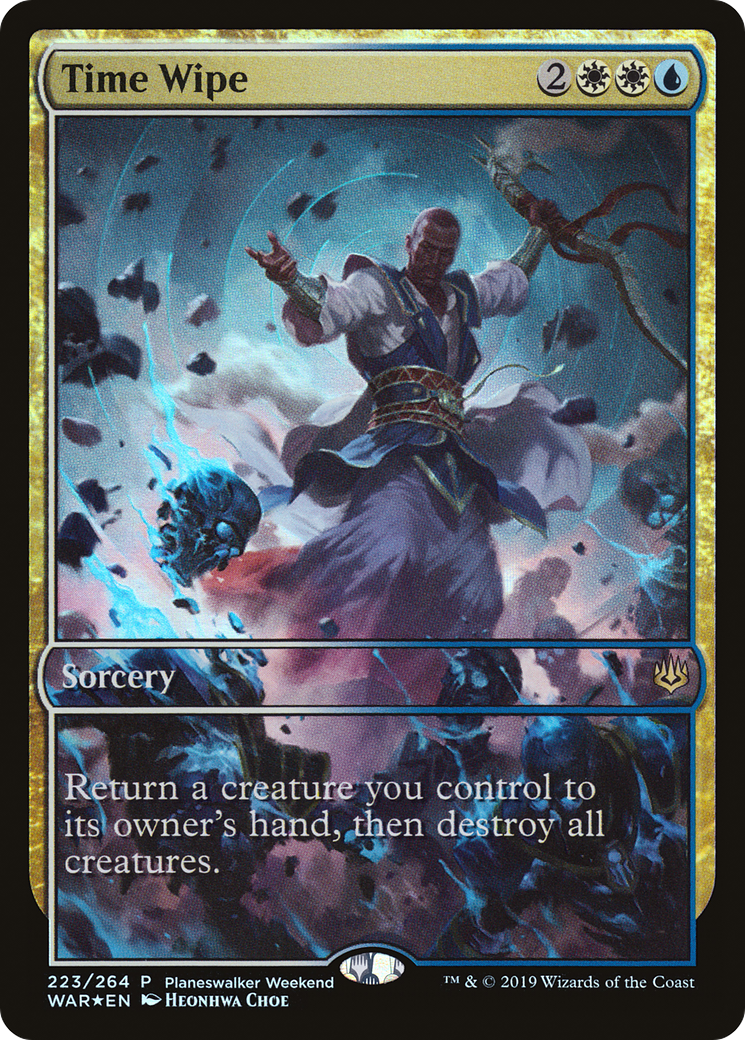 Time Wipe (PWAR-223) - War of the Spark Promos Foil - Premium MTG Single from Wizards of the Coast - Just $0.25! Shop now at Game Crave Tournament Store