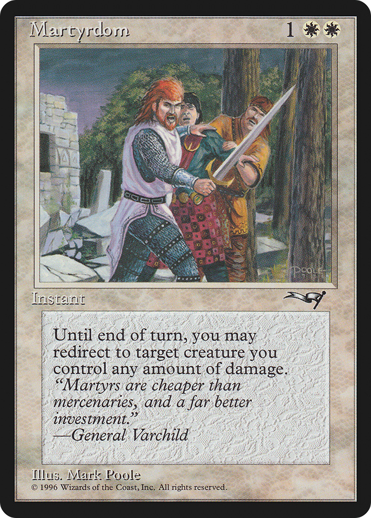 Martyrdom (ALL-10A) - Alliances - Premium MTG Single from Wizards of the Coast - Just $0.25! Shop now at Game Crave Tournament Store