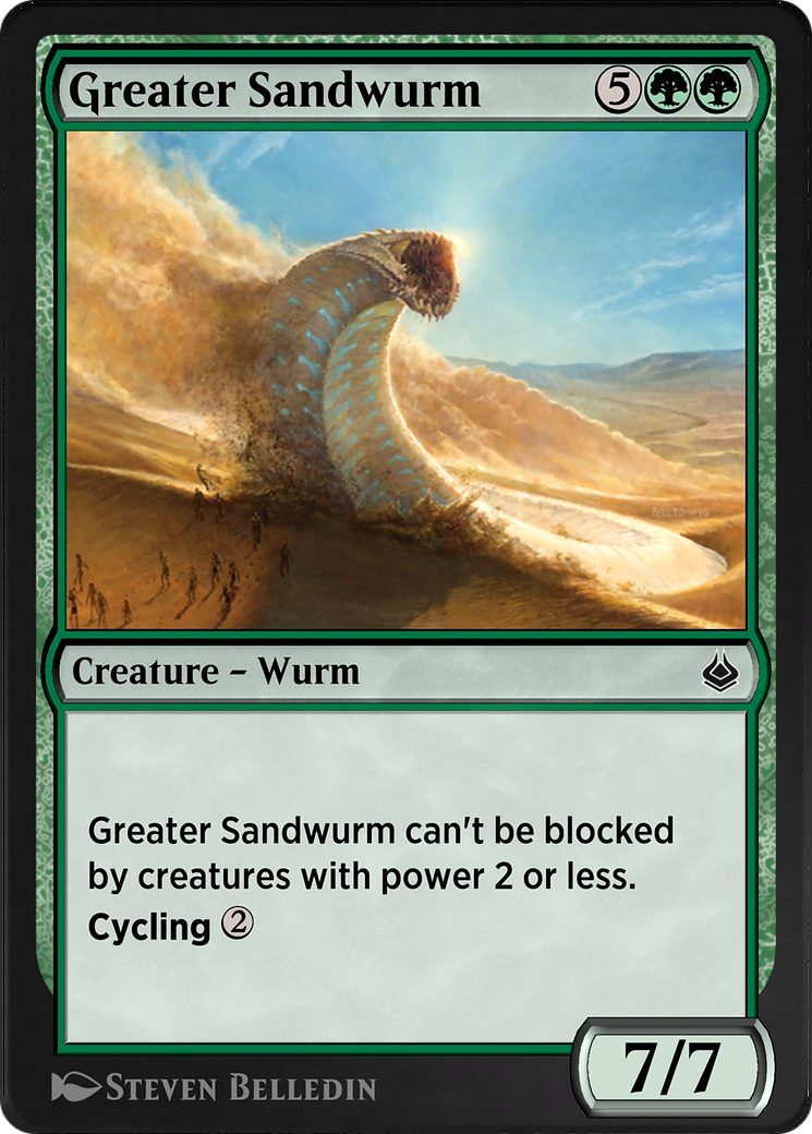 Greater Sandwurm (AKR-192) - Amonkhet Remastered - Premium MTG Single from Wizards of the Coast - Just $0! Shop now at Game Crave Tournament Store