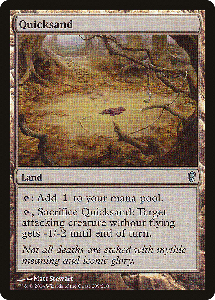 Quicksand (CNS-209) - Conspiracy Foil - Premium MTG Single from Wizards of the Coast - Just $0.13! Shop now at Game Crave Tournament Store