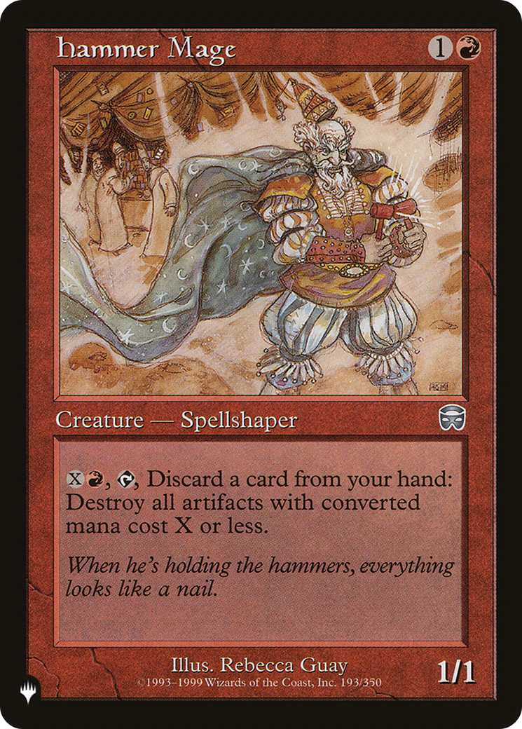Hammer Mage (PLIST-134) - The List - Premium MTG Single from Wizards of the Coast - Just $0.08! Shop now at Game Crave Tournament Store