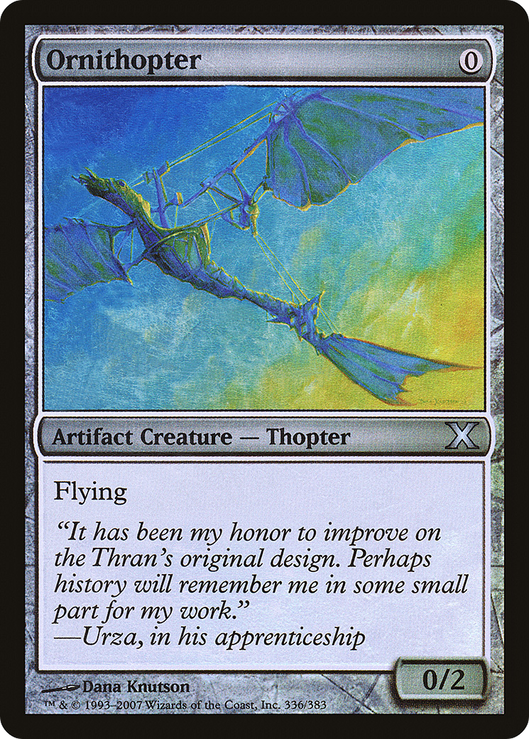 Ornithopter (10E-336★) - Tenth Edition Foil - Premium MTG Single from Wizards of the Coast - Just $2.95! Shop now at Game Crave Tournament Store