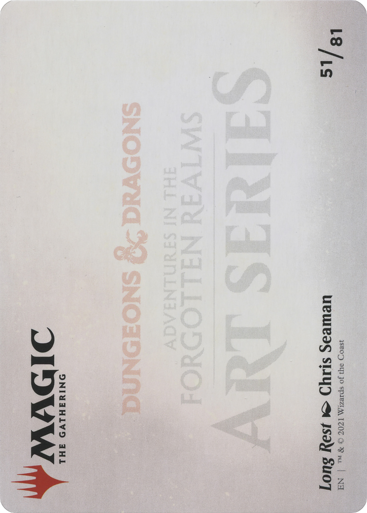 Long Rest // Long Rest (AAFR-051) - Adventures in the Forgotten Realms Art Series (Borderless) Foil - Premium MTG Single from Wizards of the Coast - Just $0! Shop now at Game Crave Tournament Store