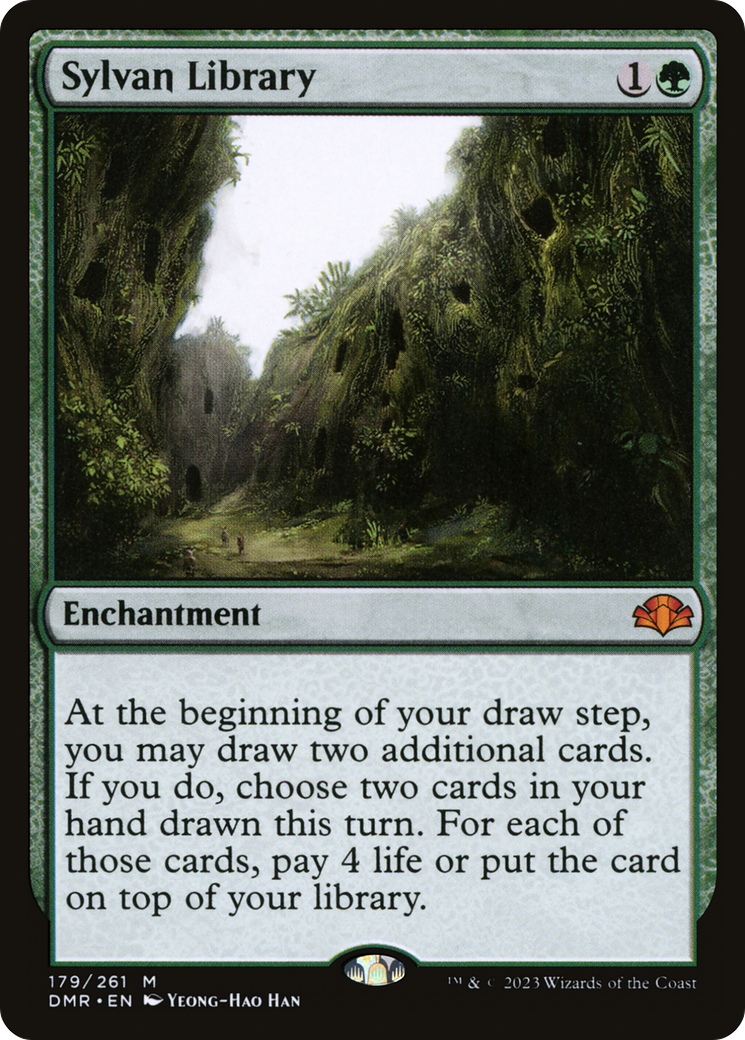 Sylvan Library (DMR-179) - Dominaria Remastered Foil - Premium MTG Single from Wizards of the Coast - Just $6.85! Shop now at Game Crave Tournament Store