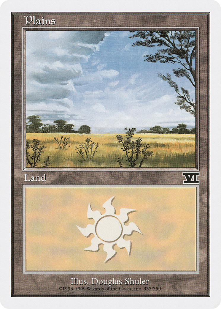 Plains (6ED-333) - Classic Sixth Edition - Premium MTG Single from Wizards of the Coast - Just $0.90! Shop now at Game Crave Tournament Store