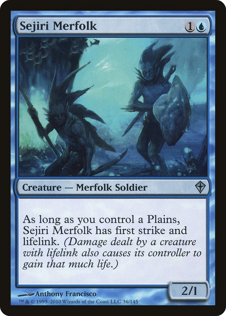 Sejiri Merfolk (WWK-036) - Worldwake - Premium MTG Single from Wizards of the Coast - Just $0.25! Shop now at Game Crave Tournament Store