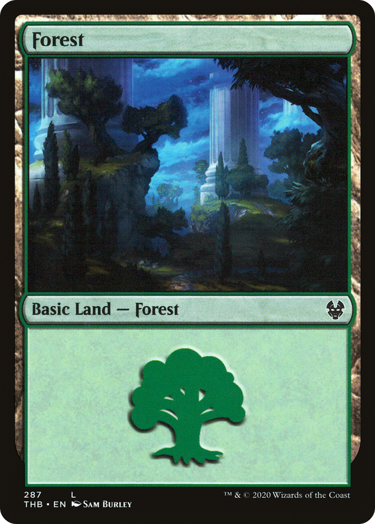 Forest (THB-287) - Theros Beyond Death - Premium MTG Single from Wizards of the Coast - Just $0.08! Shop now at Game Crave Tournament Store