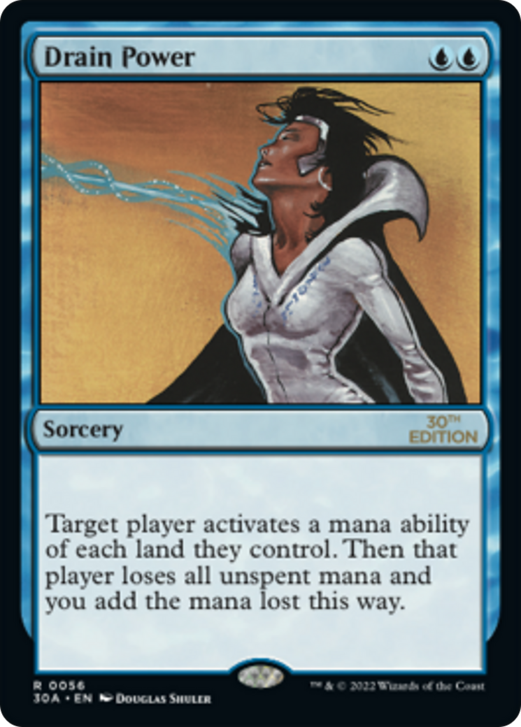 Drain Power (30A-056) - 30th Anniversary Edition - Premium MTG Single from Wizards of the Coast - Just $12.30! Shop now at Game Crave Tournament Store