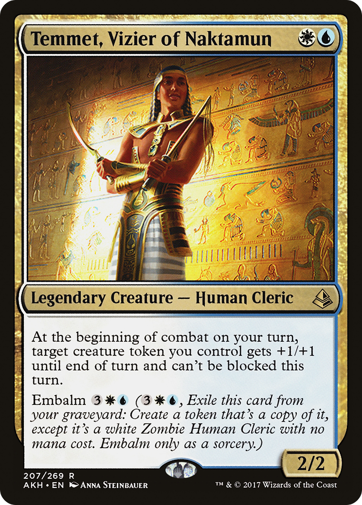 Temmet, Vizier of Naktamun (AKH-207) - Amonkhet - Premium MTG Single from Wizards of the Coast - Just $0.08! Shop now at Game Crave Tournament Store