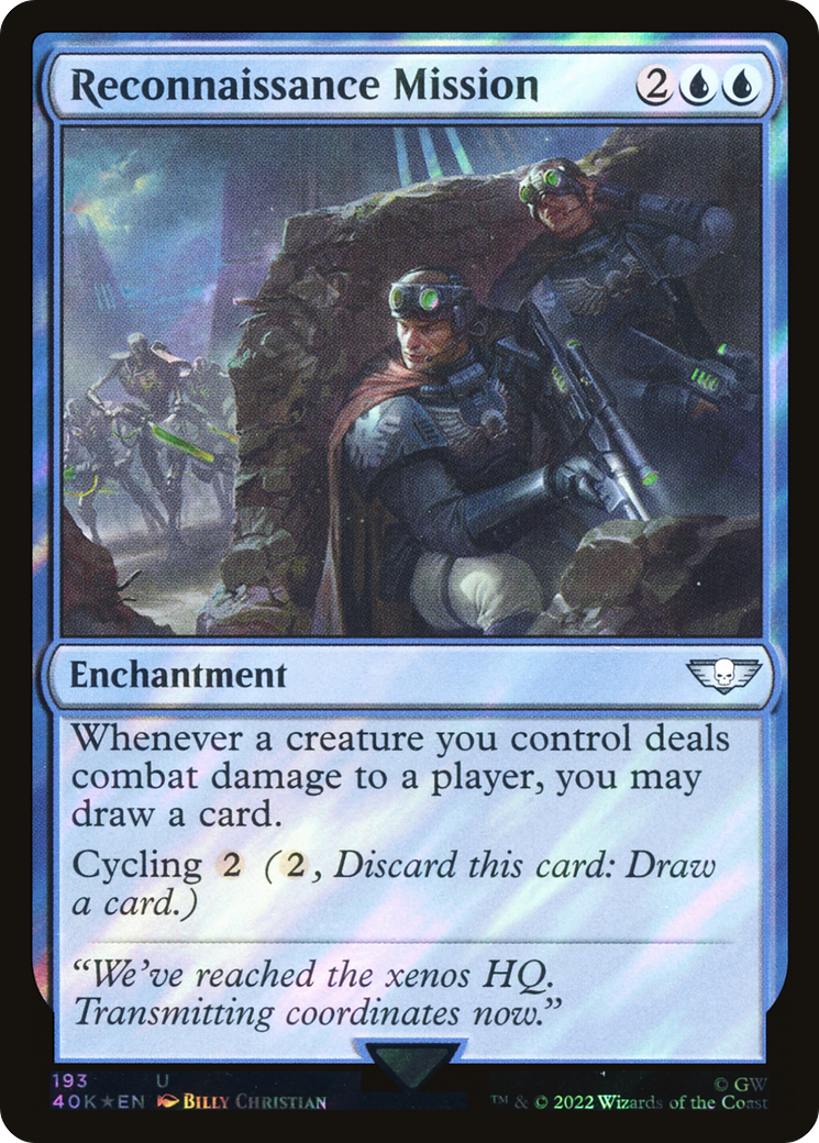 Reconnaissance Mission (40K-193★) - Warhammer 40,000 Commander Foil - Premium MTG Single from Wizards of the Coast - Just $0.87! Shop now at Game Crave Tournament Store