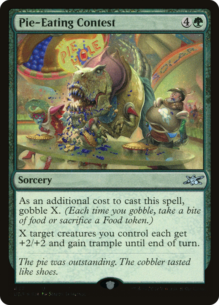 Pie-Eating Contest (UNF-437) - Unfinity Foil - Premium MTG Single from Wizards of the Coast - Just $0.10! Shop now at Game Crave Tournament Store