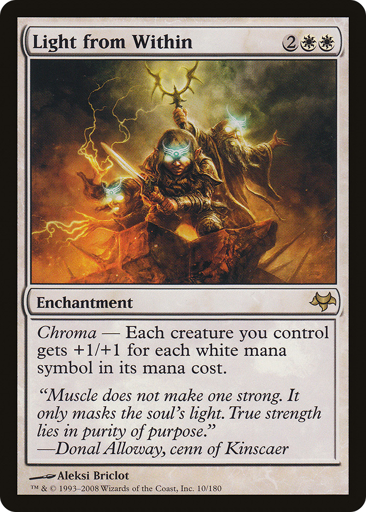 Light from Within (EVE-010) - Eventide - Premium MTG Single from Wizards of the Coast - Just $0.24! Shop now at Game Crave Tournament Store