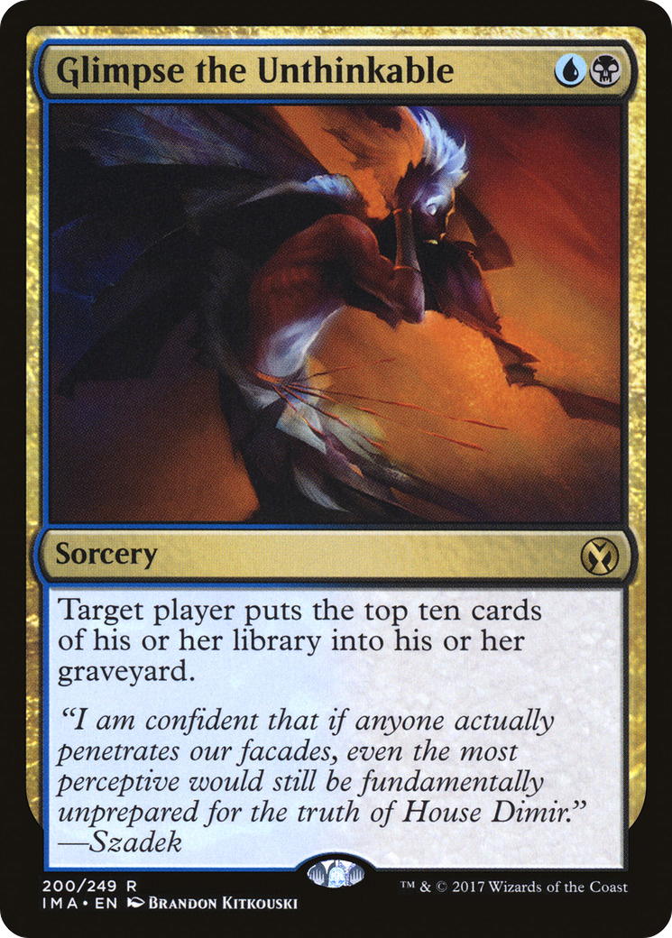 Glimpse the Unthinkable (IMA-200) - Iconic Masters - Premium MTG Single from Wizards of the Coast - Just $0.88! Shop now at Game Crave Tournament Store