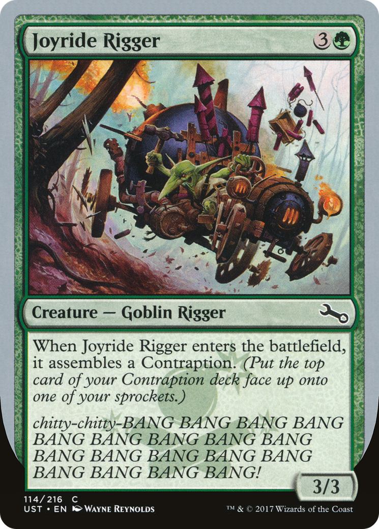 Joyride Rigger (UST-114) - Unstable - Premium MTG Single from Wizards of the Coast - Just $0.08! Shop now at Game Crave Tournament Store