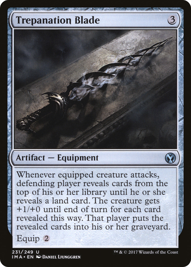 Trepanation Blade (IMA-231) - Iconic Masters Foil - Premium MTG Single from Wizards of the Coast - Just $0.13! Shop now at Game Crave Tournament Store