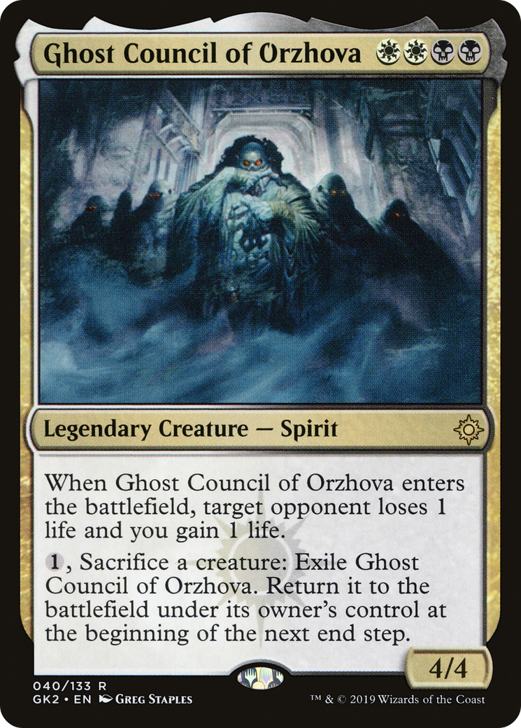 Ghost Council of Orzhova (GK2-040) - RNA Guild Kit - Premium MTG Single from Wizards of the Coast - Just $0.09! Shop now at Game Crave Tournament Store