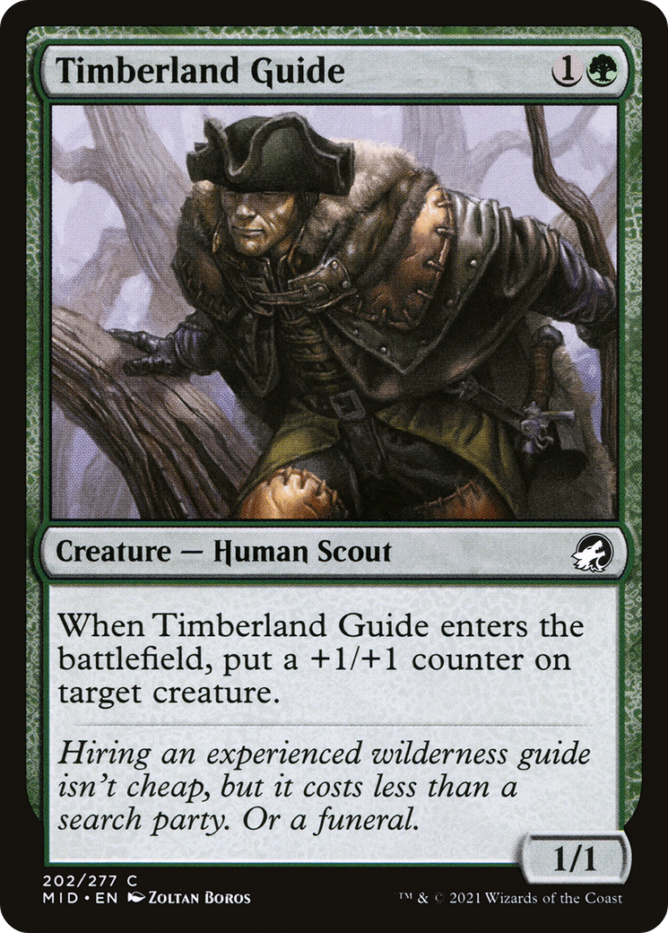 Timberland Guide (MID-202) - Innistrad: Midnight Hunt - Premium MTG Single from Wizards of the Coast - Just $0.25! Shop now at Game Crave Tournament Store
