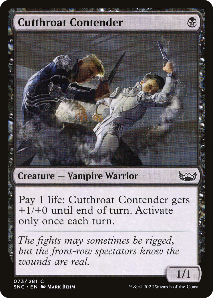 Cutthroat Contender (SNC-073) - Streets of New Capenna Foil - Premium MTG Single from Wizards of the Coast - Just $0.08! Shop now at Game Crave Tournament Store