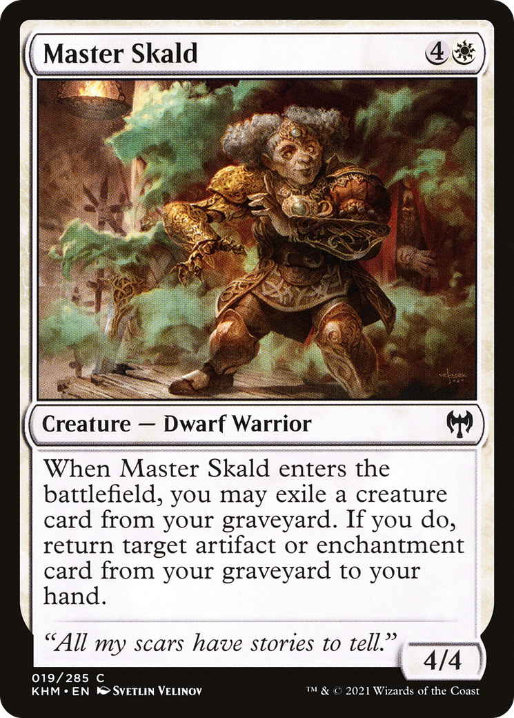 Master Skald (KHM-019) - Kaldheim - Premium MTG Single from Wizards of the Coast - Just $0.08! Shop now at Game Crave Tournament Store