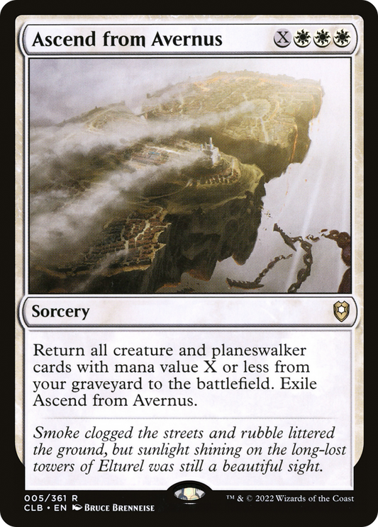 Ascend from Avernus (CLB-005) - Commander Legends: Battle for Baldur's Gate Foil - Premium MTG Single from Wizards of the Coast - Just $0.70! Shop now at Game Crave Tournament Store