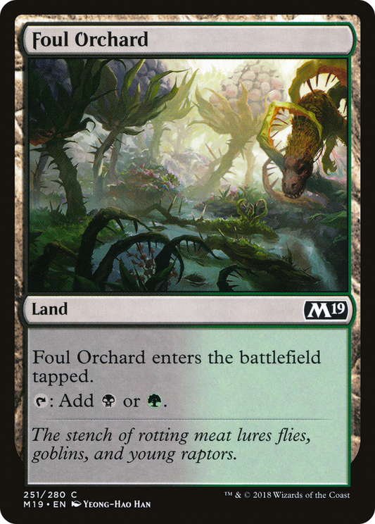 Foul Orchard (M19-251) - Core Set 2019 - Premium MTG Single from Wizards of the Coast - Just $0.25! Shop now at Game Crave Tournament Store