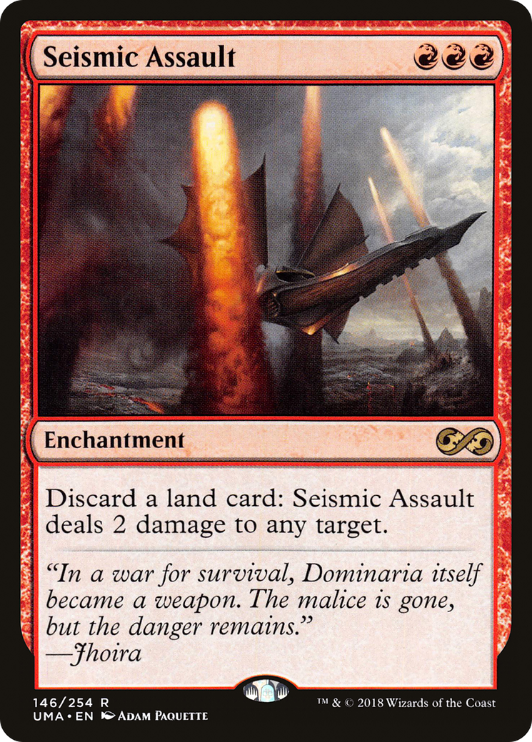 Seismic Assault (UMA-146) - Ultimate Masters - Premium MTG Single from Wizards of the Coast - Just $0.14! Shop now at Game Crave Tournament Store