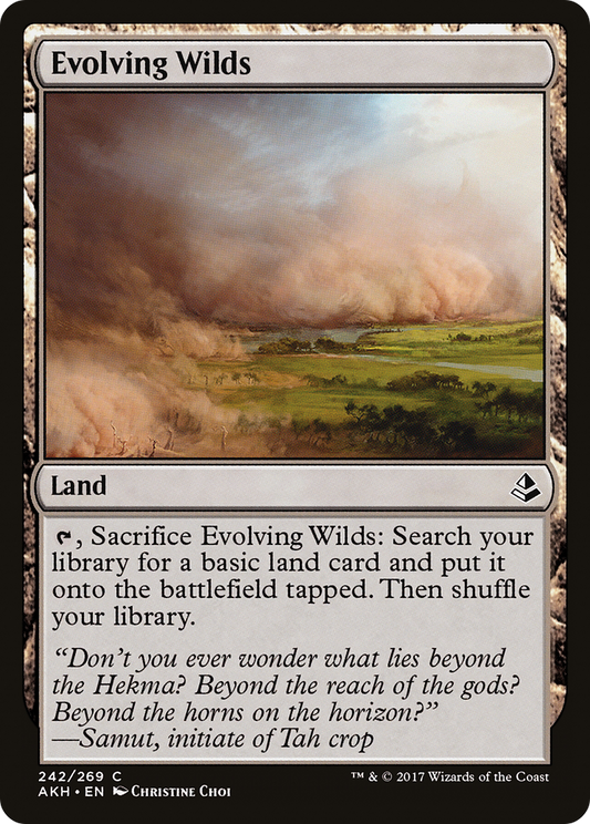 Evolving Wilds (AKH-242) - Amonkhet - Premium MTG Single from Wizards of the Coast - Just $0.08! Shop now at Game Crave Tournament Store