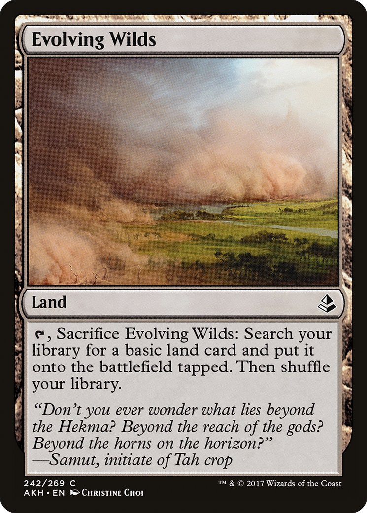 Evolving Wilds (AKH-242) - Amonkhet Foil - Premium MTG Single from Wizards of the Coast - Just $0.11! Shop now at Game Crave Tournament Store
